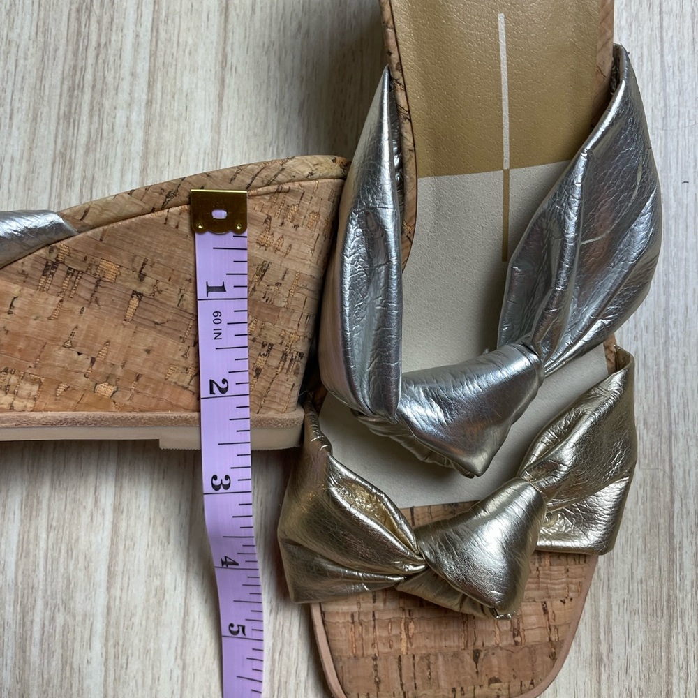 Dolce Vita - Naji Knotted Cork Wedge Mule Sandal - Sz 8.5 - Picture 5 of 5